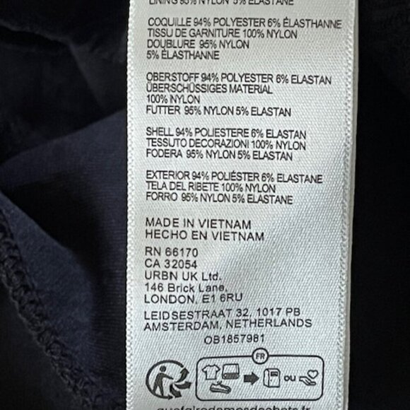 Free People Brooklyn Mini Dress Lace Insert Off Shoulder A-Line Textured Knit S - Picture 13 of 13